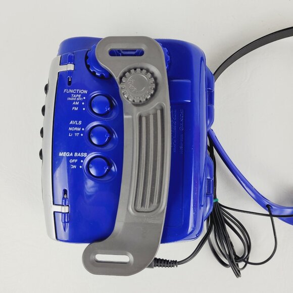 Sony Walkman Sports WM-FS111 RARE BLUE Portable AM/FM Cassette Player Headphones - Picture 4 of 15